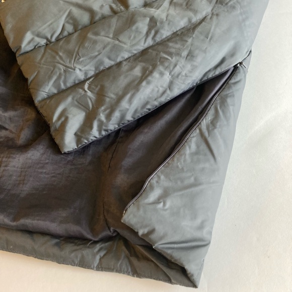 Michael Kors Dark Grey Nylon Polyester Down Hooded Puffer Winter Coat size L - Picture 13 of 16